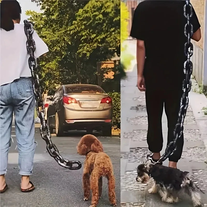 The Collarly Chain Leash — Lightweight Faux-Iron Dog Leash
