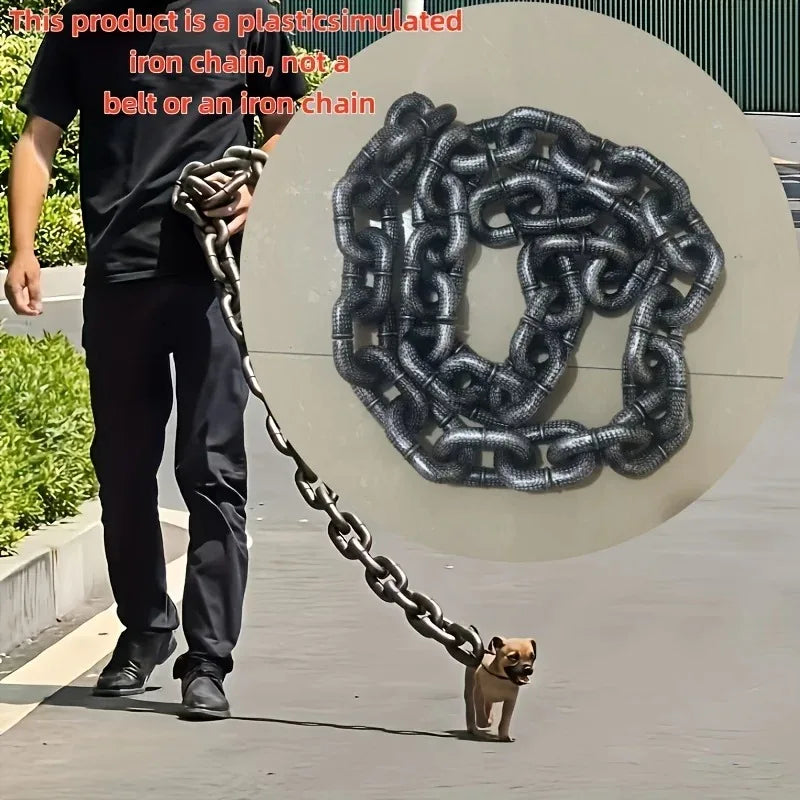 The Collarly Chain Leash — Lightweight Faux-Iron Dog Leash